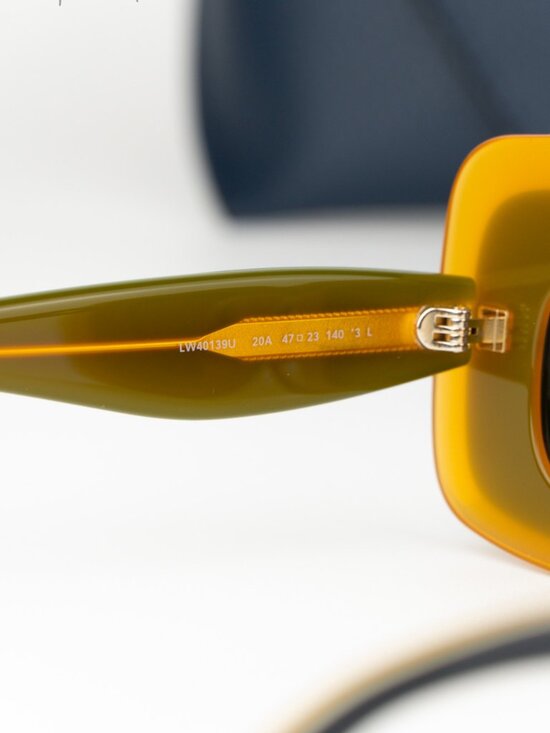Loewe Women Sunglasses Grey Brown Rectangular LW40139U 20A NEW AUTHENTIC main image 6